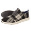 Toms Plaid Womens Del Rey Sneaker 890 black brown grey