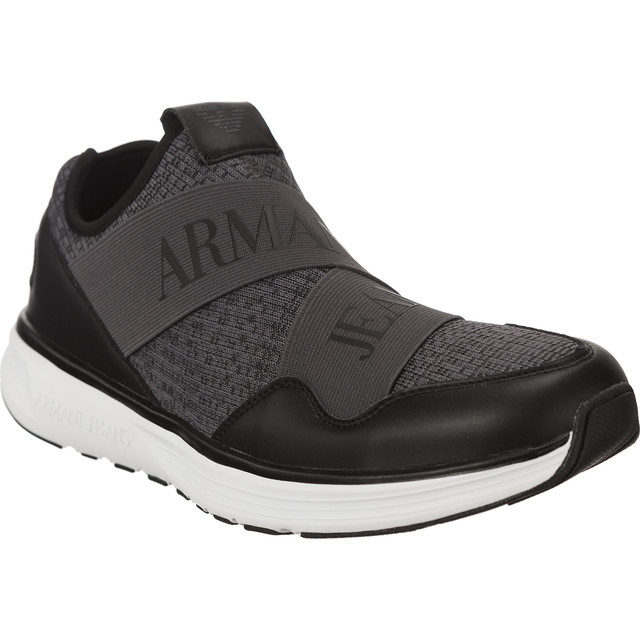 Armani Jeans Man Woven Sneaker 9350607a406 black grey