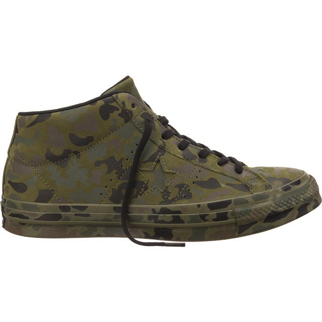 Converse 159746 One Star Utility Camo Mid black green