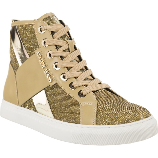 Armani Jeans Woven Sneaker 7P566-06250 brown yellow