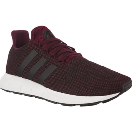 Adidas Swift Run J 600 Maroon Core Black Ftwr White red