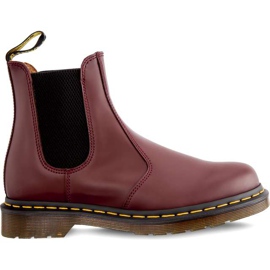 cherry red doc marten chelsea boot