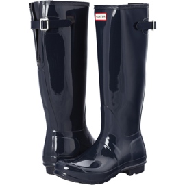 Hunter Original Back Adjustable Gloss Navy navy blue