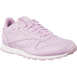 Reebok Classic Leather Metallic Moonglow White purple
