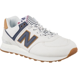 New Balance Wl574sye White With Vintage Indigo Sea Escape