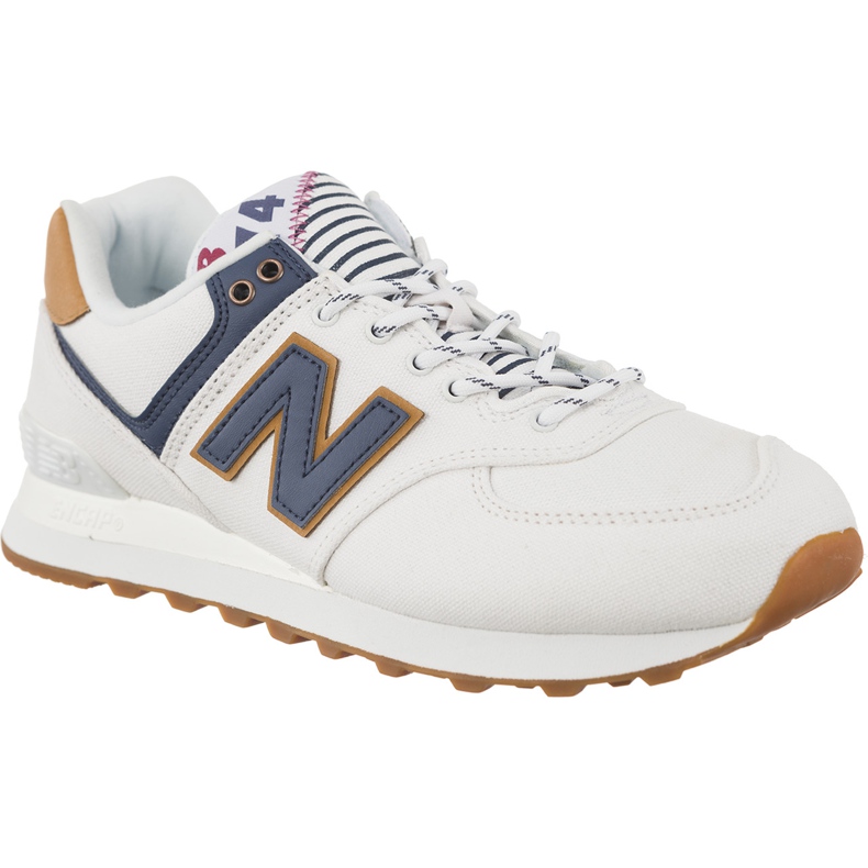 New Balance Wl574sye White With Vintage Indigo Sea Escape