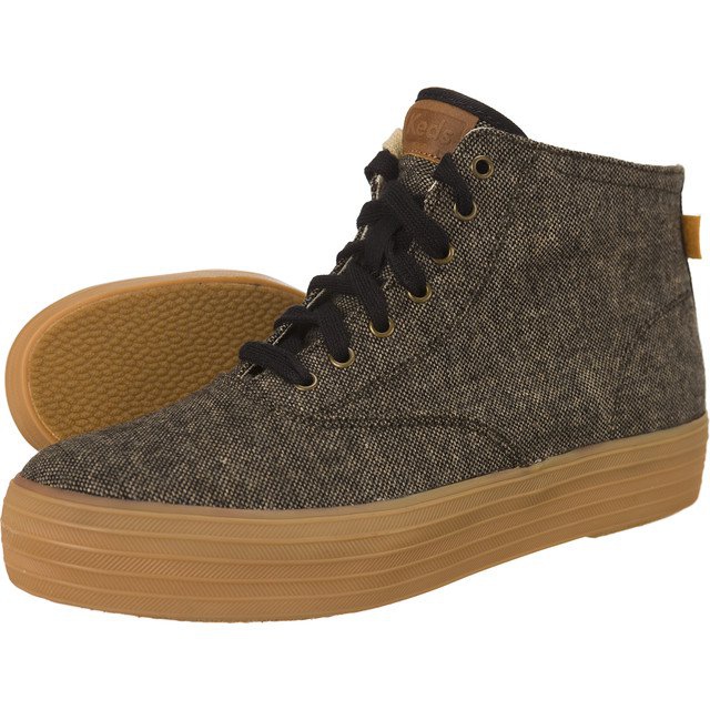 Keds Triple Hi Slub Tweed 787 brown