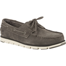 Timberland Camden Falls Suede Boat Shoes Gunmetal grey