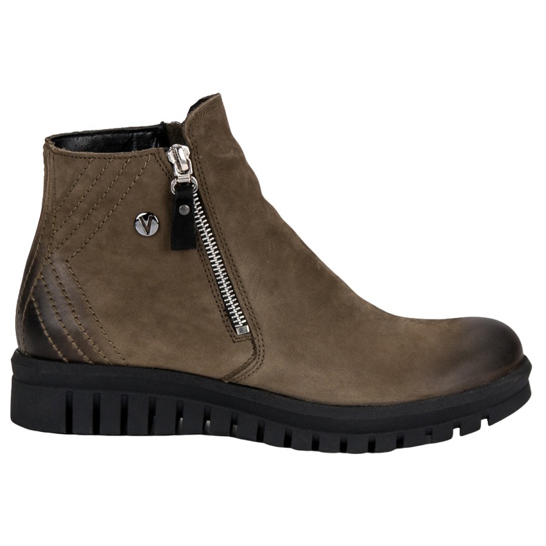 Low Boots On The VINCEZA Zipper green