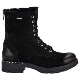 VINCEZA lace-up boots black