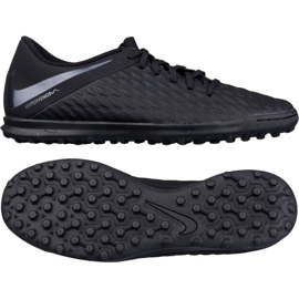 Nike Hypervenom Phantomx 3 Club Tf AJ3811-001 football shoe black black