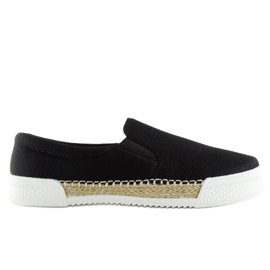 Sneakers slip-on black 15691A Black