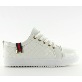 White women's sneakers LT-411B-2 white
