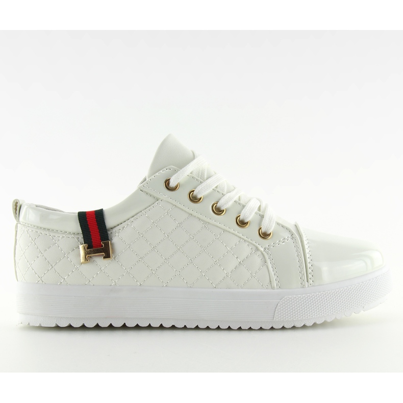 White women's sneakers LT-411B-2 white