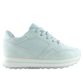 Blue sports shoes W-3082 Green