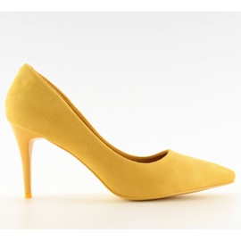 Yellow suede high heels LEI-90 Yellow