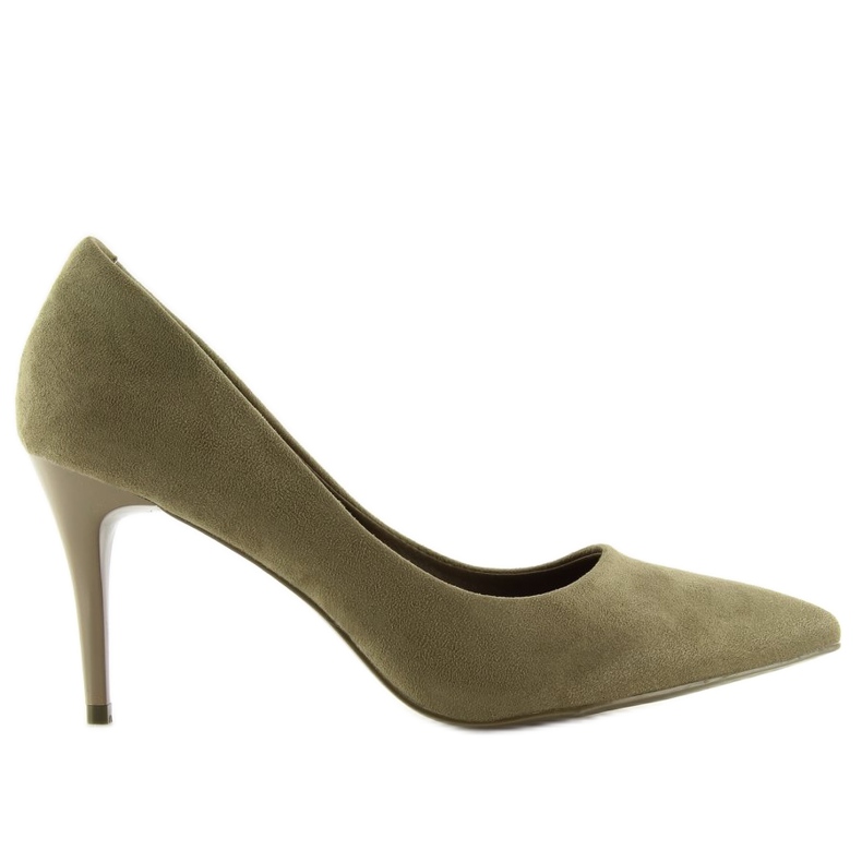 Suede olive LEI-90 Olive heels green
