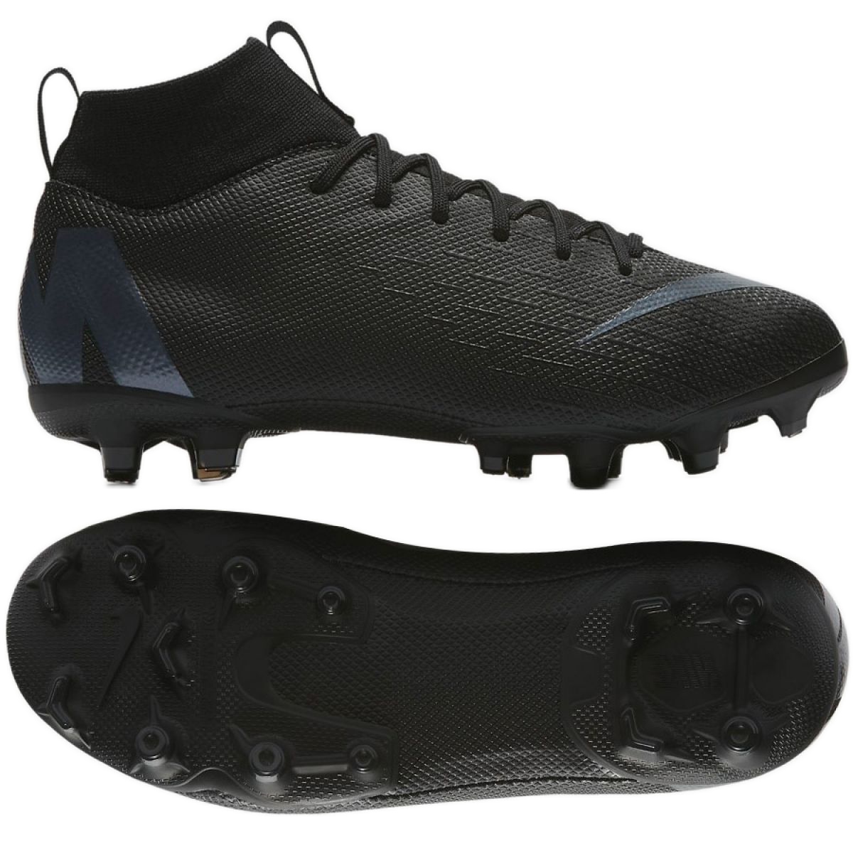 cada Salvaje Enfatizar Nike Mercurial Superfly 6 Academy Gs Mg Jr AH7337-001 football shoes black  black - KeeShoes