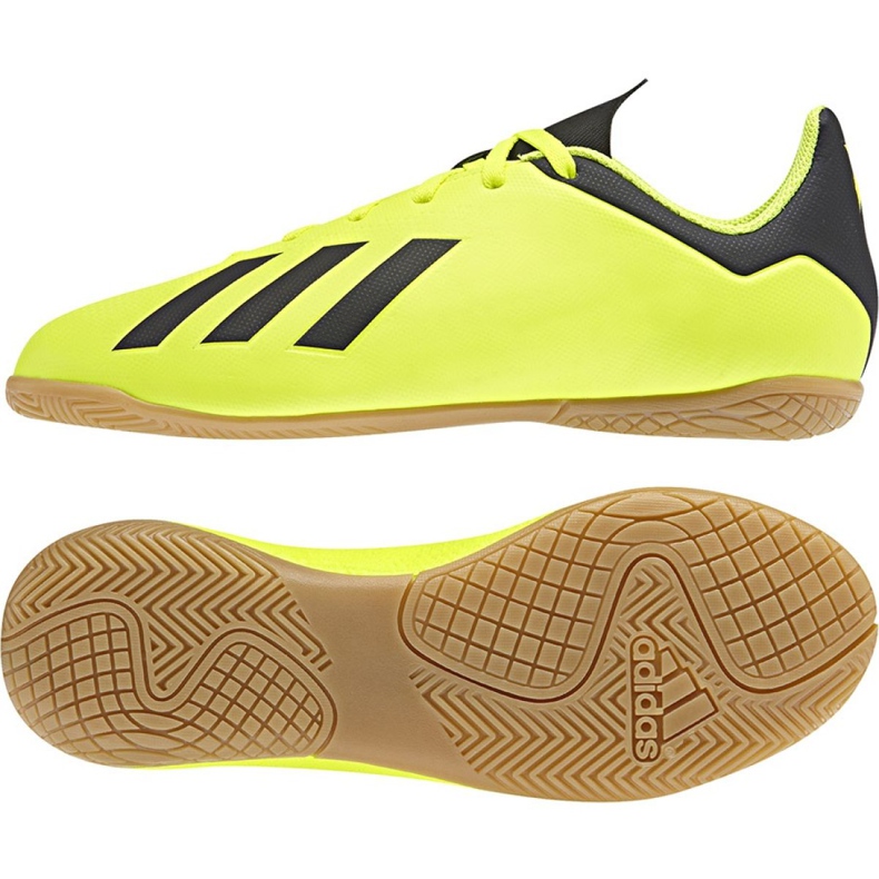Adidas X Tango 18.4 In Jr DB2433 football boots yellow yellow