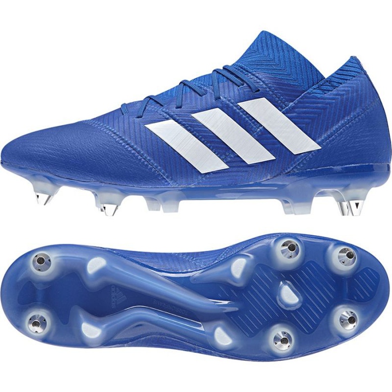 The adidas Nemeziz 18.1 Sg M football boots blue