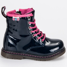 American Club Lacquered american bootees blue American Club Lacquered american bootees blue