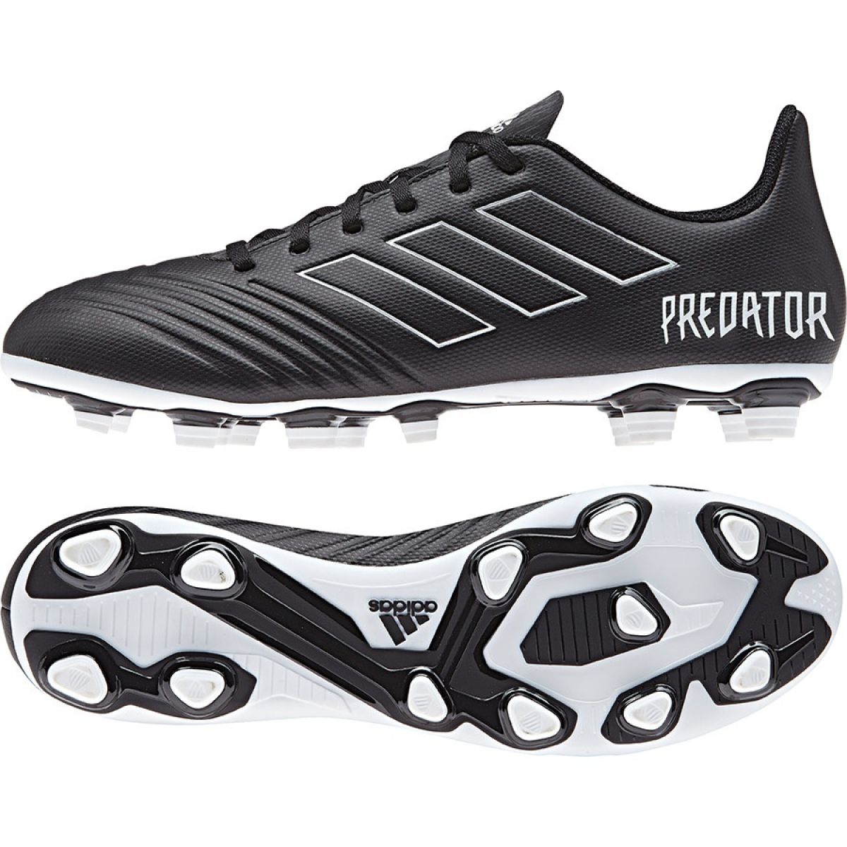 Es mas que Hermana seda Adidas Predator 18.4 FxG M DB2006 football boots black black - KeeShoes