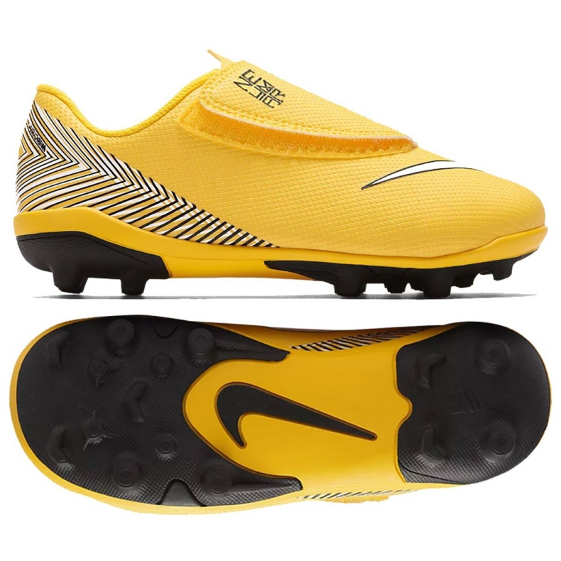 Nike Mercurial Vapor 12 (V) Ps Neymar FG / MG Jr AO2897-710 football shoes yellow yellow
