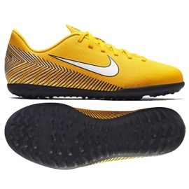 Nike Mercurial Vapor 12 Club Neymar Tf Jr AO9478-710 soccer shoes yellow yellow