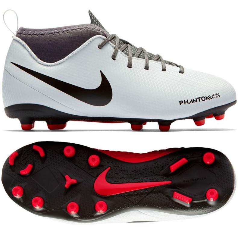 Nike Phantom Vsn Club Df Fg Jr AO3288-060 football shoes multicolored white