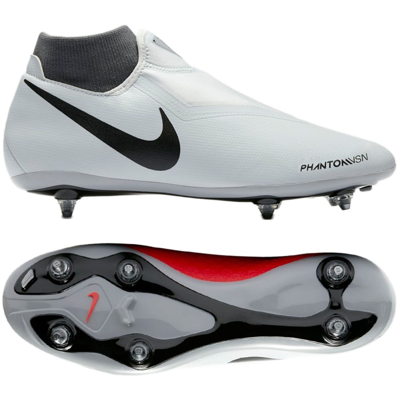 Nike Phantom Vsn Academy Df Sg AO3260-060 football shoes white grey