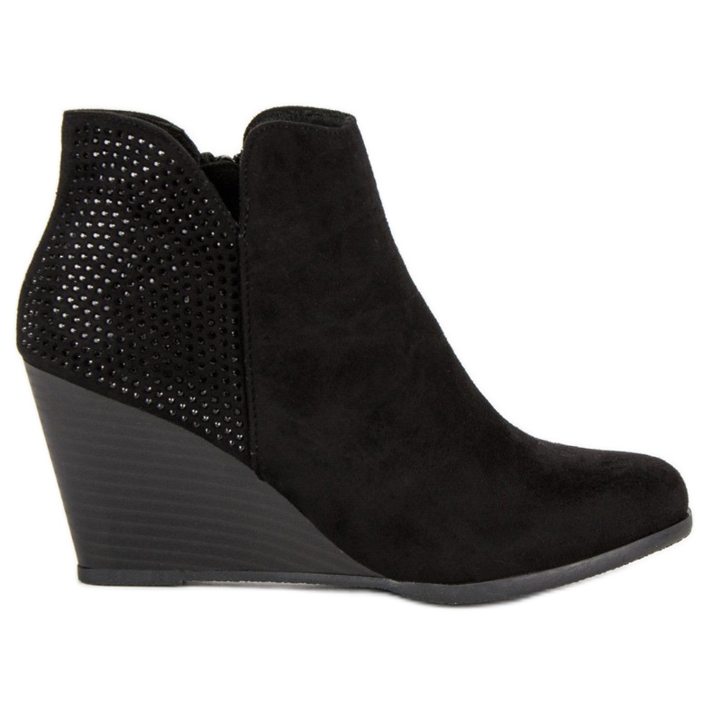 Corina Elegant wedge boots black