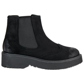 Corina Comfortable suede boots black