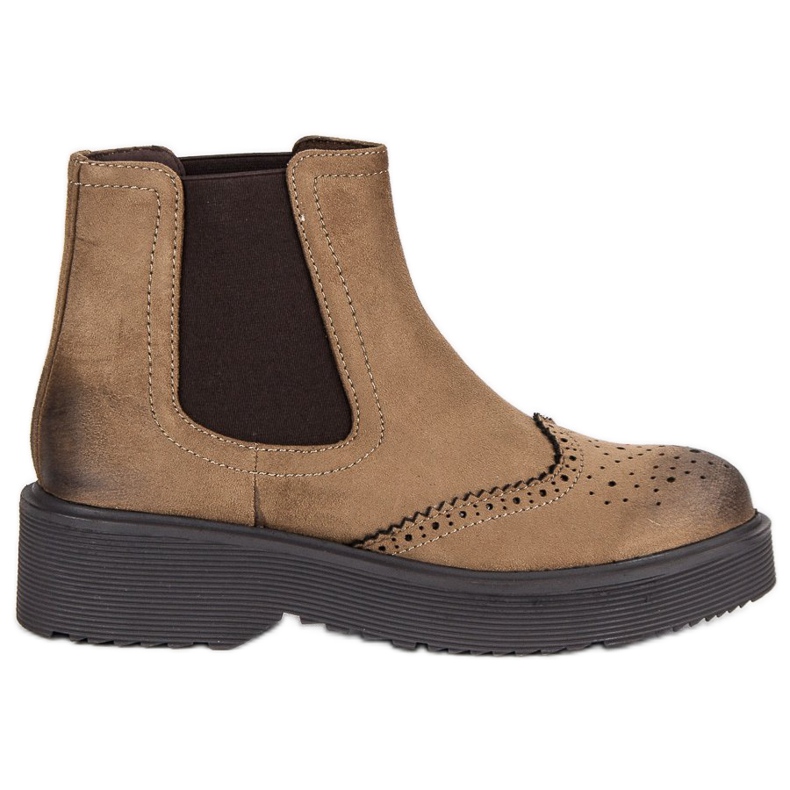 Corina Comfortable suede boots brown