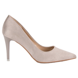 Vinceza Gray Suede Heels grey Vinceza Gray Suede Heels grey