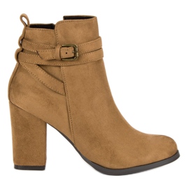Corina Elegant high-heeled boots brown
