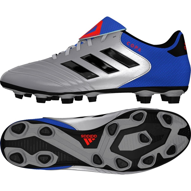 Adidas Copa 18.4 FxG M DB2458 football boots grey silver