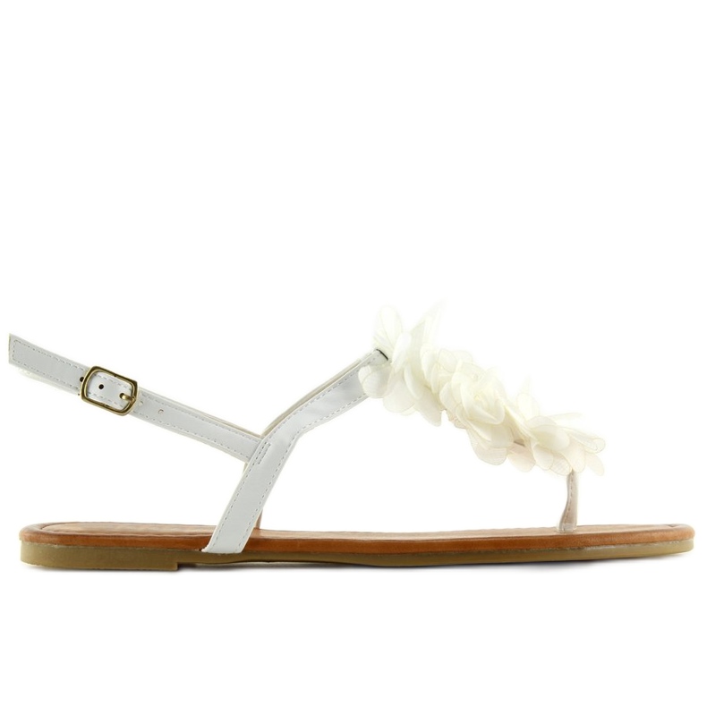 White sandals with flowers CK36P White