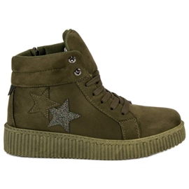 Mckeylor Suede Creepers Sneakers green