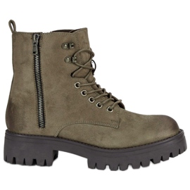 Corina Knotted suede workers brown