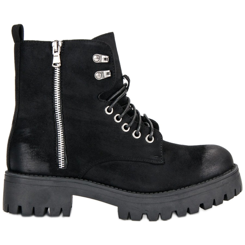 Corina Knotted suede workers black Corina Knotted suede workers black