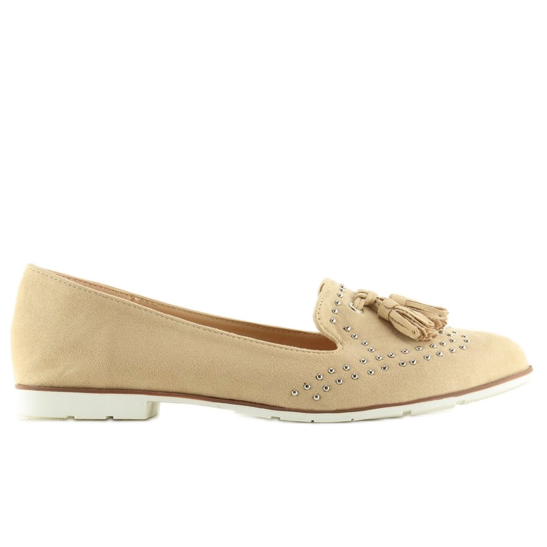 Women's beige loafers 22-05 Beige