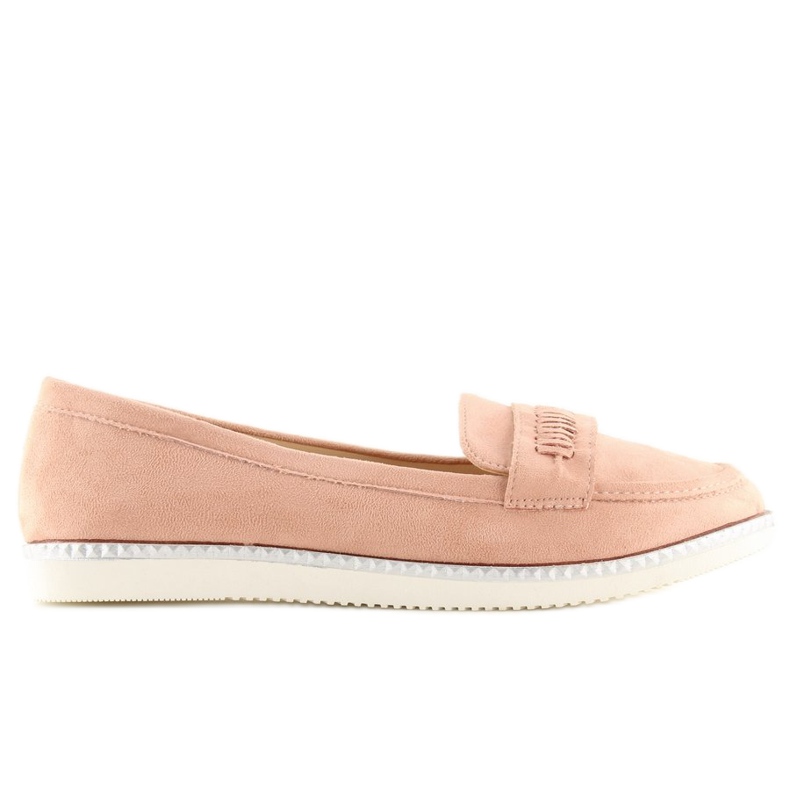 Pink women's moccasins 22-07 Pink