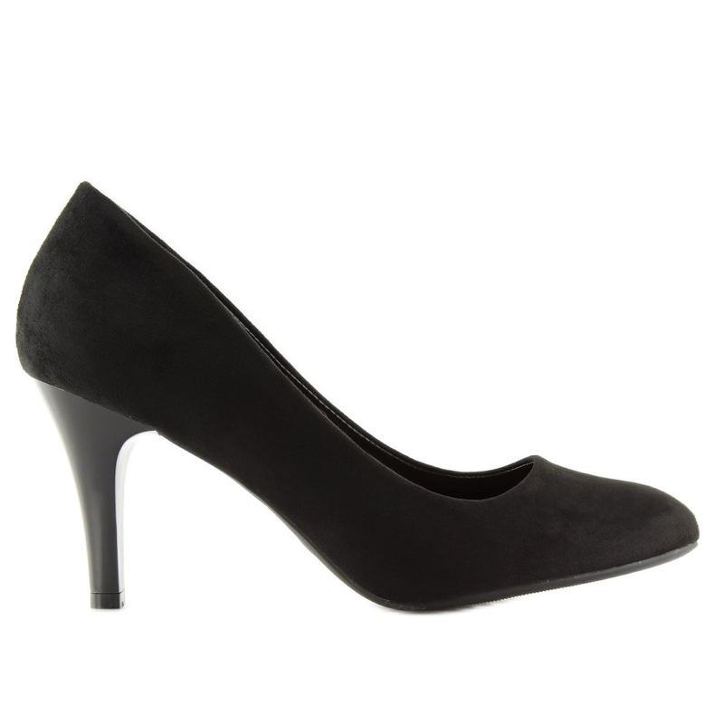 Pumps with almond toes black B-41 Black