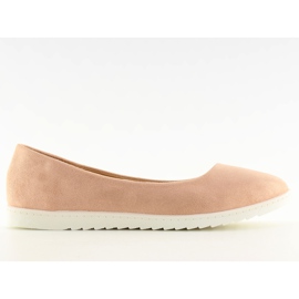 Smooth pink women's ballerinas BH1236-BL Pink