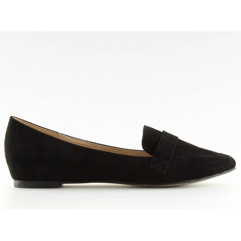 Moccasins Almond toes black DO-38 black Moccasins Almond toes black DO-38 black