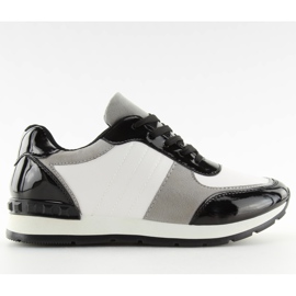 Women's sports shoes black and white G-84 Black