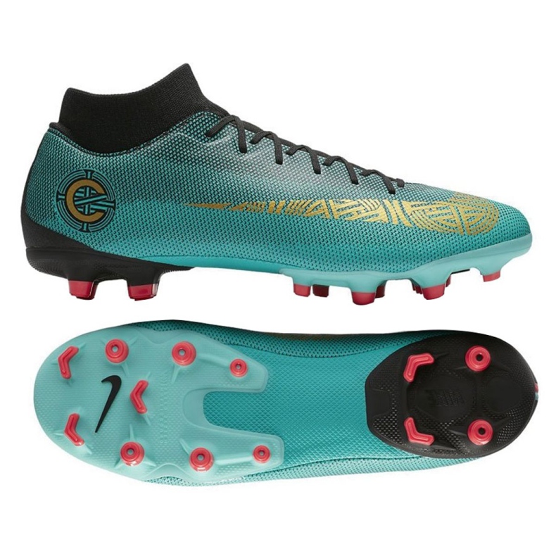 Nike Mercurial Superfly 6 Academy M CR7 Mg AJ3541-390 football shoes blue blue