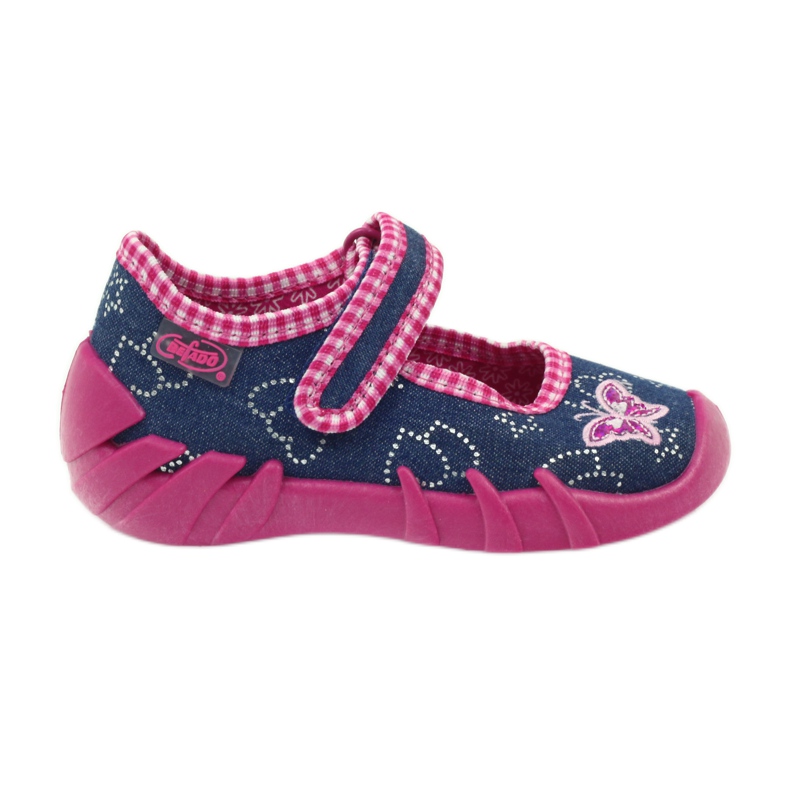 Befado children's shoes 109p164 slippers grey pink navy blue