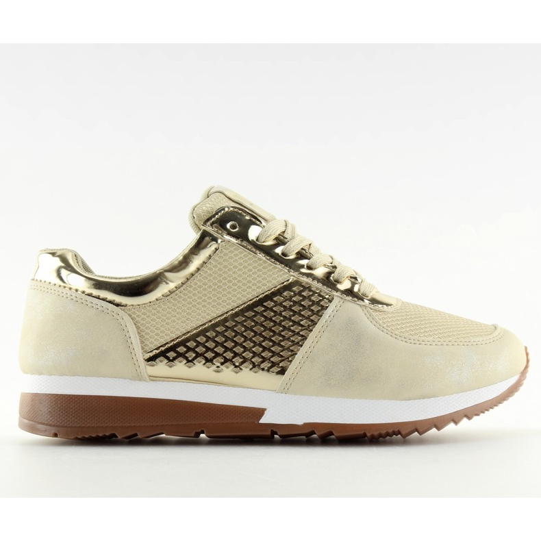 Women's gold sports shoes N007 Gold golden Women's gold sports shoes N007 Gold golden