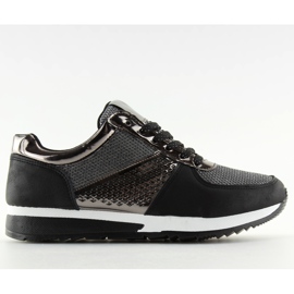 Black women's sports shoes N007 black